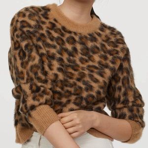 Cheetah Print H&M/Divided Sweater | Black & Brown | Fall Sweater